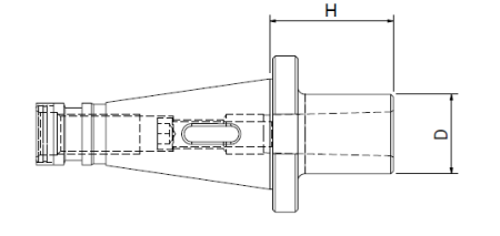 Оправка ISO50 DIN2080 H60 CM2 PUNTE